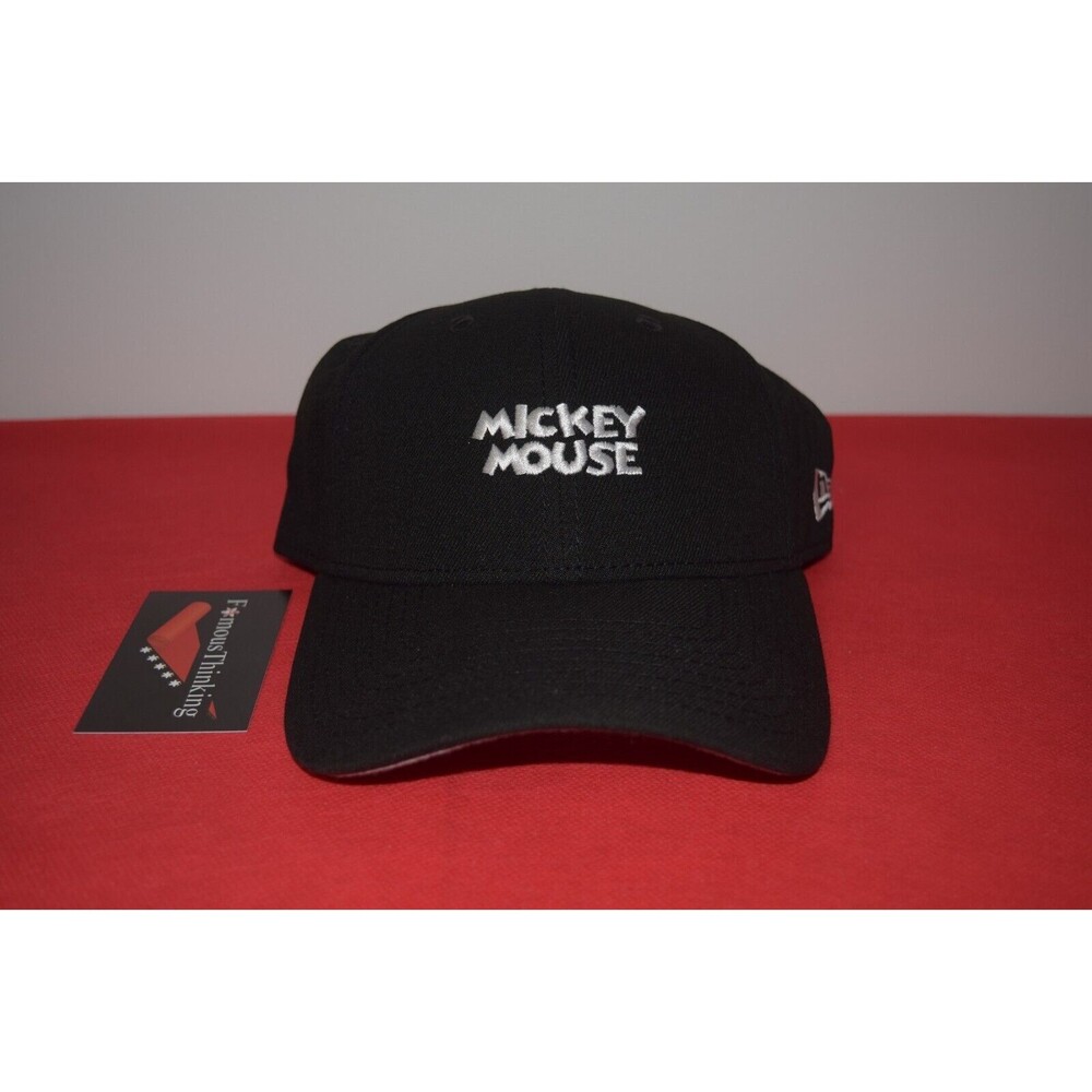 Disney X New Era Mickey Mouse Script Velcroback 9Forty RARE not Marvel VHS